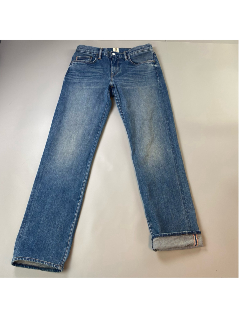 Hiroshi KATO Jeans 30 Blue Selvage Hammer Straight Don USA Made Fade Selvedge